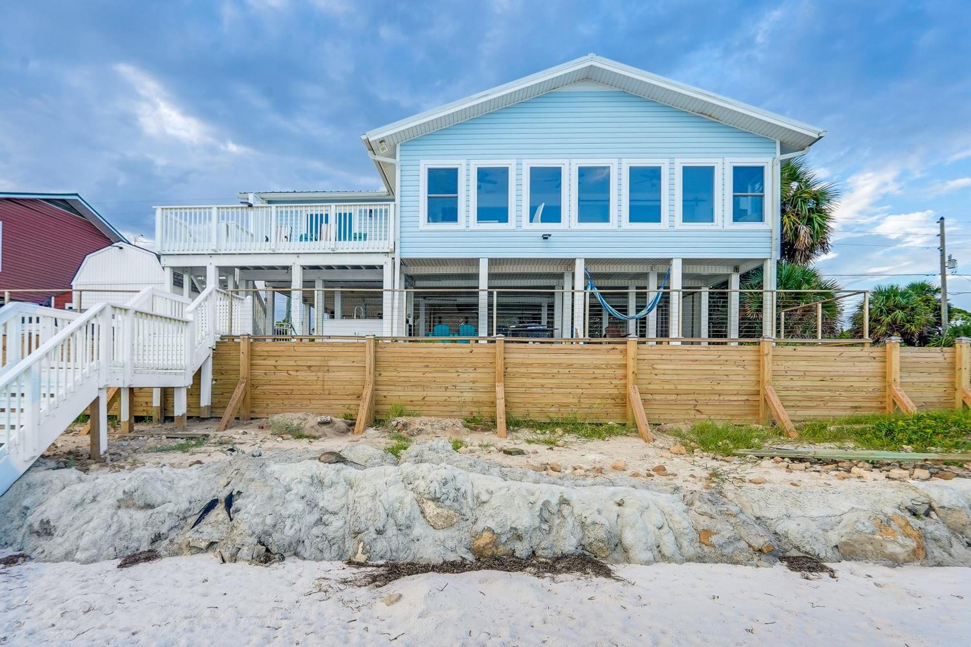 Alligator Point Beachfront Home With Private Hot Tub Sun N Sand Beaches Exterior photo